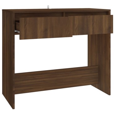 vidaXL Τραπέζι Κονσόλα Καφέ Δρυς 89x41x76,5cm Επεξεργασμένο Ξύλο 1 τεμ.