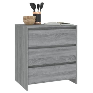vidaXL Μπουφές Γκρι Sonoma 70x41x75cm από Επεξεργασμένο Ξύλο 1 τεμ.