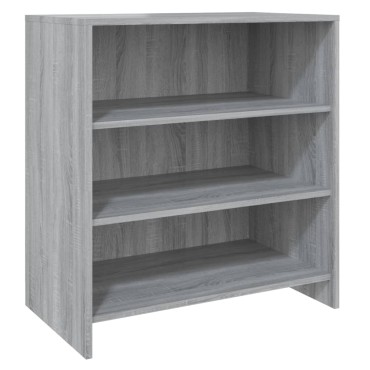 vidaXL Ραφιέρα Γκρι Sonoma 70x40,5x75cm από Μοριοσανίδα 1 τεμ.