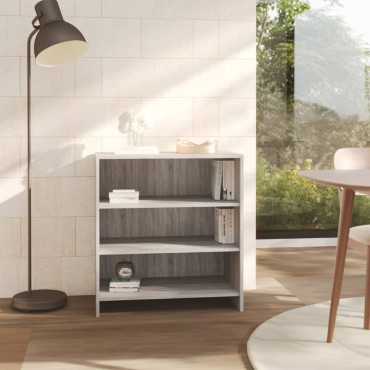 vidaXL Ραφιέρα Γκρι Sonoma 70x40,5x75cm από Μοριοσανίδα 1 τεμ.