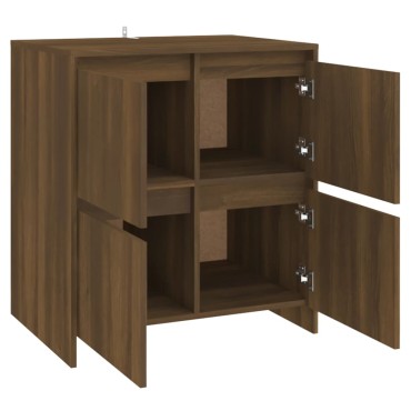 vidaXL Μπουφές Καφέ Δρυς 70x41x75cm από Επεξεργασμένο Ξύλο 1 τεμ.