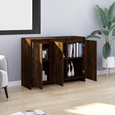 vidaXL Μπουφές Καπνιστή Δρυς 102x33x75cm Επεξεργασμένο Ξύλο 1 τεμ.