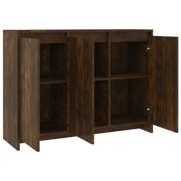 vidaXL Μπουφές Καπνιστή Δρυς 102x33x75cm Επεξεργασμένο Ξύλο 1 τεμ.