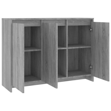 vidaXL Μπουφές Γκρι Sonoma 102x33x75cm από Επεξεργασμένο Ξύλο 1 τεμ.