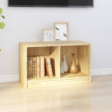 vidaXL Έπιπλο Τηλεόρασης 70x33x42cm από Μασίφ Ξύλο Πεύκου