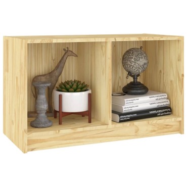 vidaXL Έπιπλο Τηλεόρασης 70x33x42cm από Μασίφ Ξύλο Πεύκου