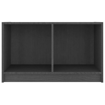 vidaXL Έπιπλο Τηλεόρασης Γκρι 70x33x42cm από Μασίφ Ξύλο Πεύκου