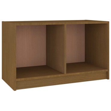 vidaXL Έπιπλο Τηλεόρασης Μελί 70x33x42cm από Μασίφ Ξύλο Πεύκου