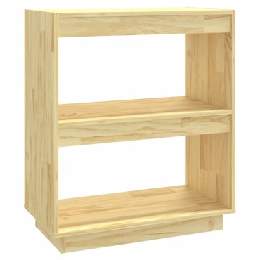 vidaXL Βιβλιοθήκη 60x35x71cm από Μασίφ Ξύλο Πεύκου 1 τεμ.