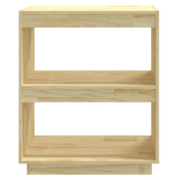 vidaXL Βιβλιοθήκη 60x35x71cm από Μασίφ Ξύλο Πεύκου 1 τεμ.