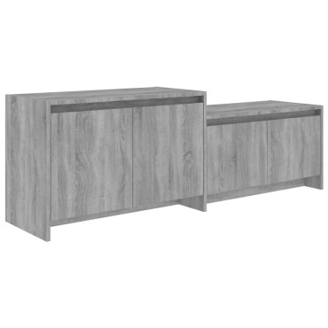 vidaXL Έπιπλο Τηλεόρασης Γκρι Sonoma 146,5x35x50cm Επεξεργ. Ξύλο