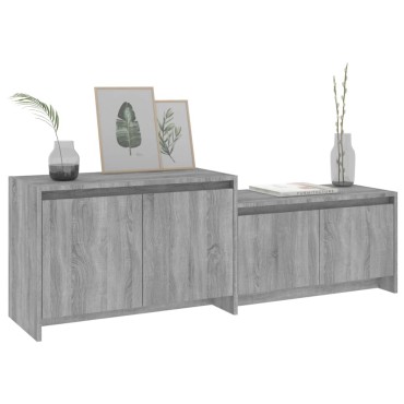vidaXL Έπιπλο Τηλεόρασης Γκρι Sonoma 146,5x35x50cm Επεξεργ. Ξύλο