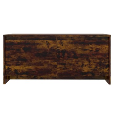 vidaXL Τραπεζάκι Σαλονιού Καπνιστή Δρυς 90x50x41,5cm Επεξ. Ξύλο 1 τεμ.