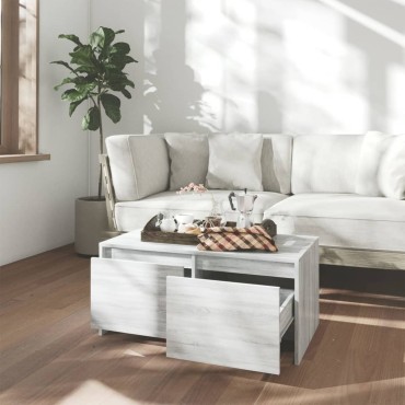 vidaXL Τραπεζάκι Σαλονιού Γκρι Sonoma 90x50x41,5cm Επεξ. Ξύλο 1 τεμ.