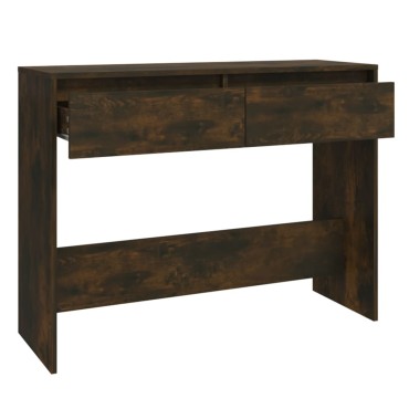 vidaXL Τραπέζι Κονσόλα Καπνιστή Δρυς 100x35x76,5cm Επεξ. Ξύλο 1 τεμ.