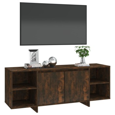 vidaXL Έπιπλο Τηλεόρασης Καπνιστή Δρυς 130x35x50cm από Μοριοσανίδα