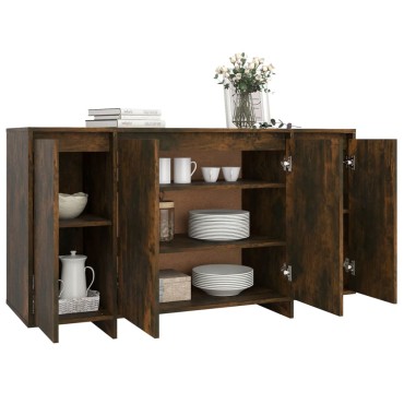 vidaXL Ντουλάπι Καπνιστή Δρυς 135x41x75cm Επεξεργασμένο Ξύλο 1 τεμ.