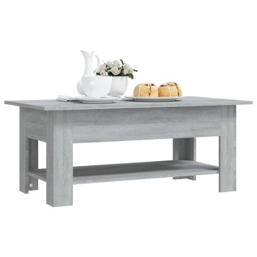 vidaXL Τραπεζάκι Σαλονιού Γκρι Sonoma 102x55x42cm Επεξεργασμένο Ξύλο 1 τεμ.
