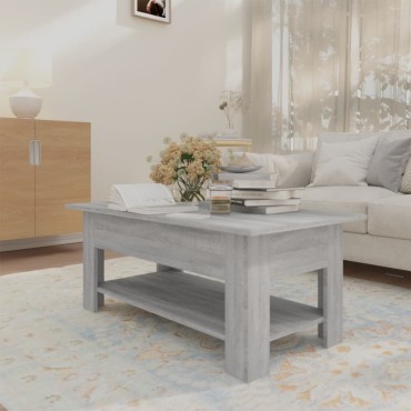 vidaXL Τραπεζάκι Σαλονιού Γκρι Sonoma 102x55x42cm Επεξεργασμένο Ξύλο 1 τεμ.