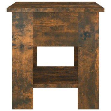 vidaXL Τραπεζάκι Σαλονιού Καπνιστή Δρυς 40x40x42cm από Συνθ. Ξύλο 1 τεμ.