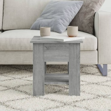 vidaXL Τραπεζάκι Σαλονιού Γκρι Sonoma 40x40x42cm από Συνθ. Ξύλο 1 τεμ.