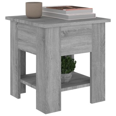vidaXL Τραπεζάκι Σαλονιού Γκρι Sonoma 40x40x42cm από Συνθ. Ξύλο 1 τεμ.