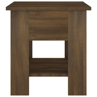 vidaXL Τραπεζάκι Σαλονιού Καφέ Δρυς 40x40x42cm από Επεξ. Ξύλο 1 τεμ.