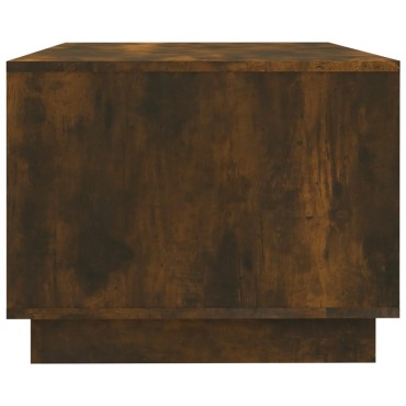 vidaXL Τραπεζάκι Σαλονιού Καπνιστή Δρυς 102x55x43cm Επεξεργ. Ξύλο 1 τεμ.