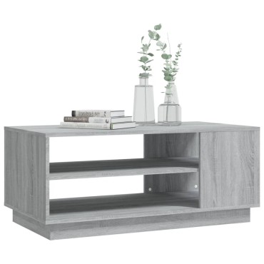 vidaXL Τραπεζάκι Σαλονιού Γκρι Sonoma 102x55x43cm από Μοριοσανίδα 1 τεμ.