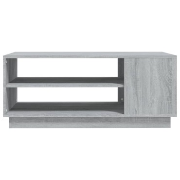 vidaXL Τραπεζάκι Σαλονιού Γκρι Sonoma 102x55x43cm από Μοριοσανίδα 1 τεμ.