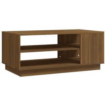 vidaXL Τραπεζάκι Σαλονιού Καφέ Δρυς 102x55x43cm Επεξεργασμένο Ξύλο 1 τεμ.