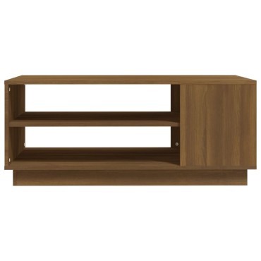 vidaXL Τραπεζάκι Σαλονιού Καφέ Δρυς 102x55x43cm Επεξεργασμένο Ξύλο 1 τεμ.