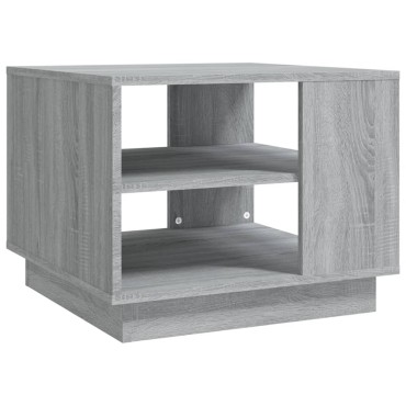 vidaXL Τραπεζάκι Σαλονιού Γκρι Sonoma 55x55x43cm Επεξεργασμένο Ξύλο 1 τεμ.