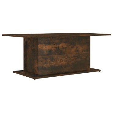 vidaXL Τραπεζάκι Σαλονιού Καπνιστή Δρυς 102x55,5x40cm Επεξεργ. Ξύλο 1 τεμ.