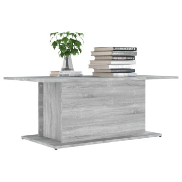 vidaXL Τραπεζάκι Σαλονιού Γκρι Sonoma 102x55,5x40cm Επεξεργασμένο Ξύλο 1 τεμ.