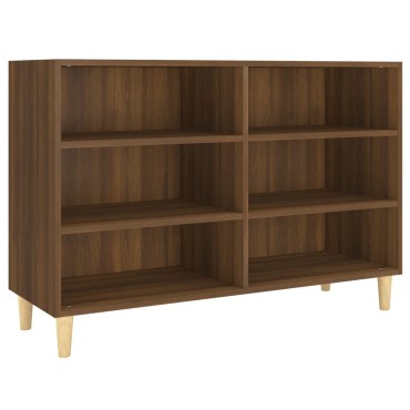 vidaXL Ραφιέρα Καφέ Δρυς 103,5x35x70cm από Επεξεργ. Ξύλο 1 τεμ.