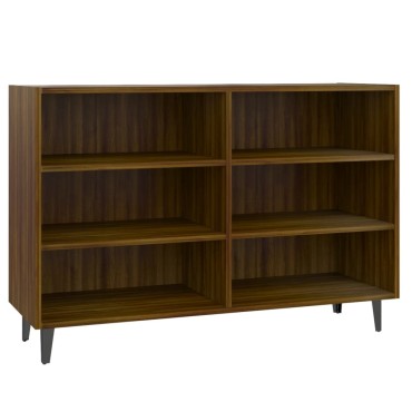 vidaXL Ραφιέρα Καφέ Δρυς 103,5x35x70cm από Επεξεργ. Ξύλο 1 τεμ.