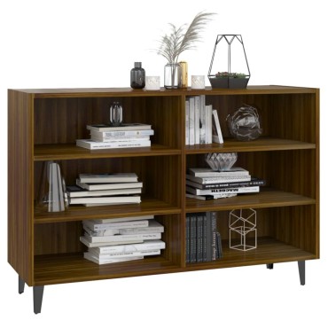 vidaXL Ραφιέρα Καφέ Δρυς 103,5x35x70cm από Επεξεργ. Ξύλο 1 τεμ.