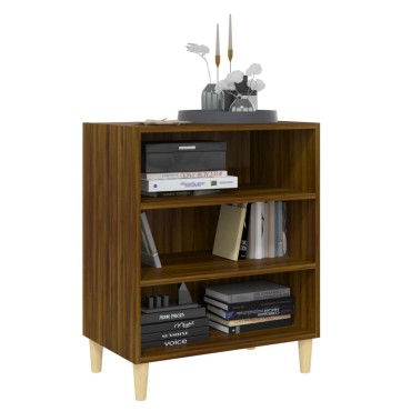 vidaXL Ραφιέρα Καφέ Δρυς 57x35x70cm από Επεξεργασμένο Ξύλο 1 τεμ.