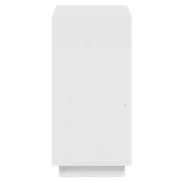 vidaXL Βιβλιοθήκη Λευκή 60x35x71cm από Μασίφ Ξύλο Πεύκου 1 τεμ.