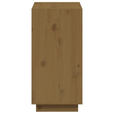 vidaXL Βιβλιοθήκη Μελί 60x35x71cm από Μασίφ Ξύλο Πεύκου 1 τεμ.