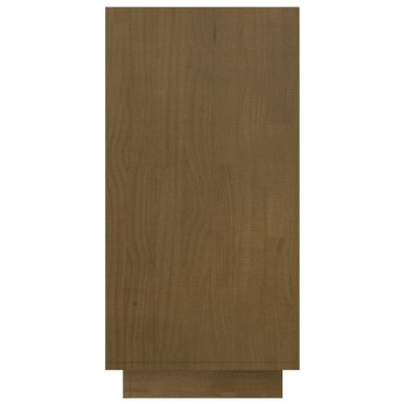 vidaXL Βιβλιοθήκη Καφέ Μελί 80x35x71cm από Μασίφ Ξύλο Πεύκου 1 τεμ.