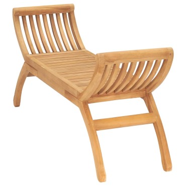 vidaXL Πάγκος Κήπου από Μασίφ Ξύλο Teak 82x36cm