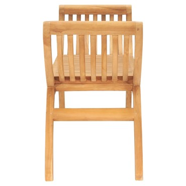 vidaXL Πάγκος Κήπου από Μασίφ Ξύλο Teak 82x36cm