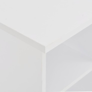 vidaXL Τραπέζι Μπαρ Λευκό 60x60x110cm 1 τεμ.