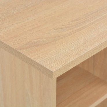 vidaXL Τραπέζι Μπαρ Χρώμα Δρυός 60x60x110cm 1 τεμ.