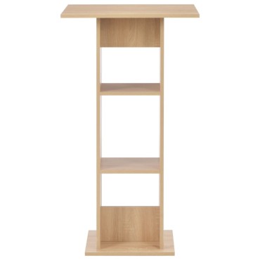 vidaXL Τραπέζι Μπαρ Χρώμα Δρυός 60x60x110cm 1 τεμ.