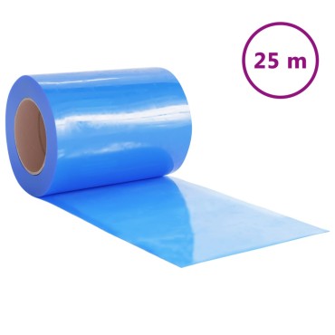 vidaXL Λωριδοκουρτίνα Μπλε 25 μ. 300 χιλ.x2,6 χιλ. από PVC