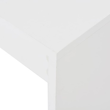 vidaXL Τραπέζι Μπαρ με Ράφια Λευκό 110x50x103cm 1 τεμ.