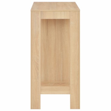 vidaXL Τραπέζι Μπαρ με Ράφι Χρώμα Δρυός 110x50x103cm 1 τεμ.
